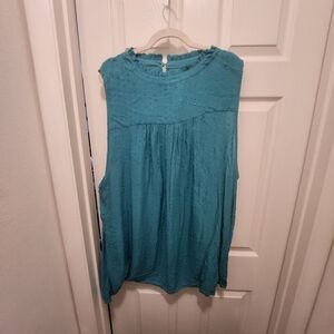 Torrid Blue Smocked Blouse Relaxed Fit